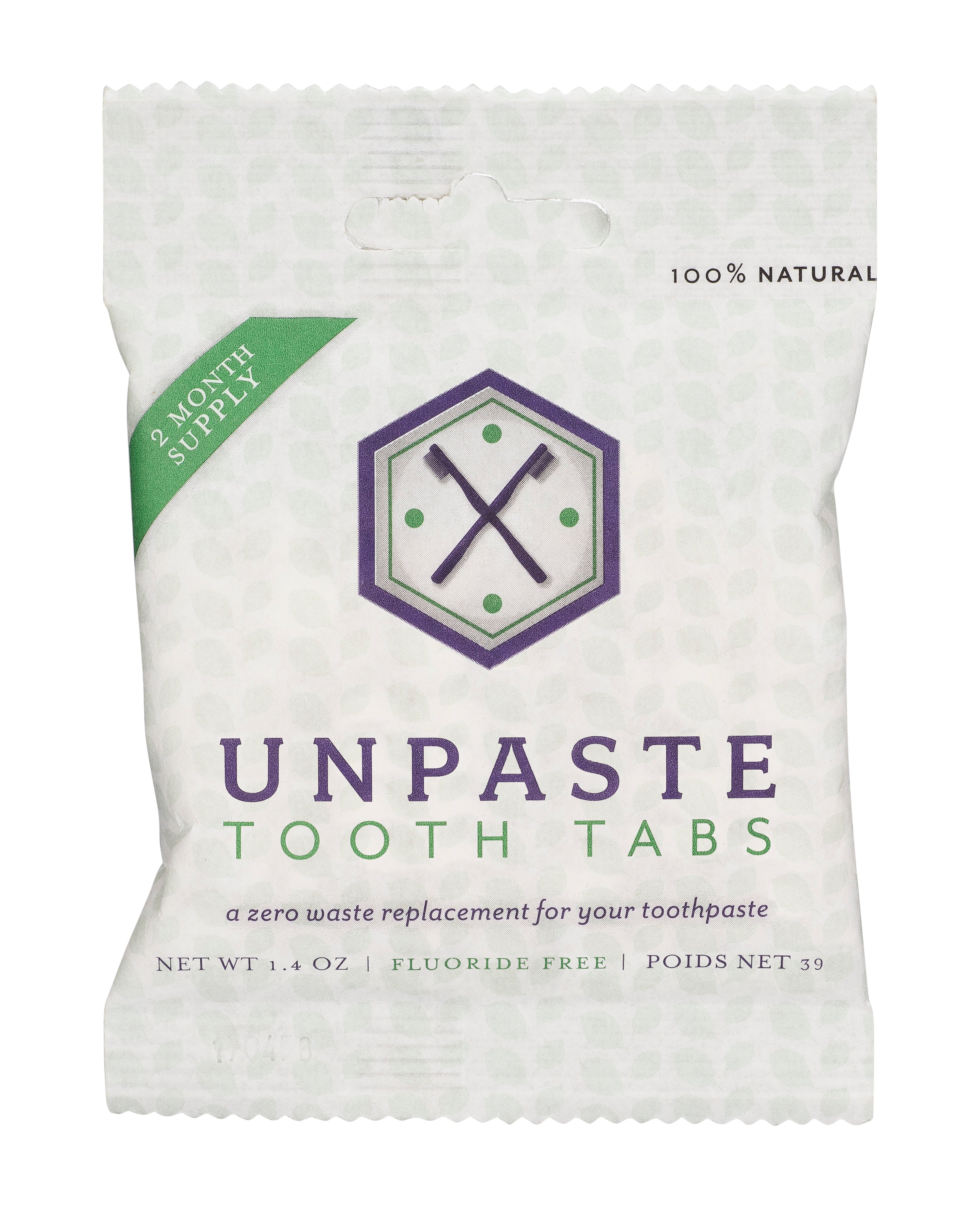 Unpaste Tooth Tabs - Fluoride Free