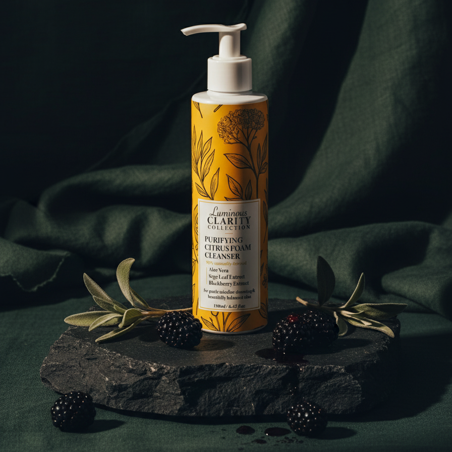 Step 1: Purifying Citrus Foaming Cleanser