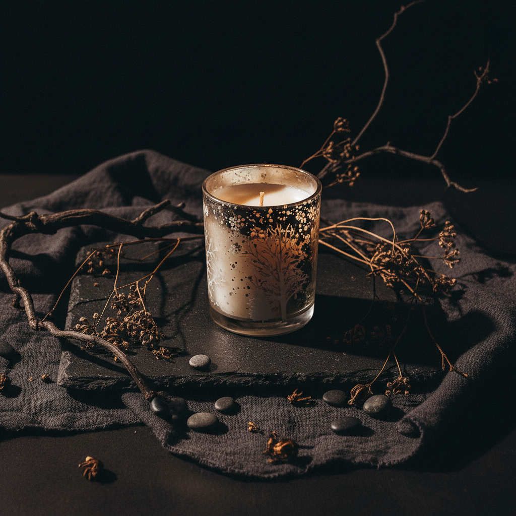 Winter Woods Holiday Candle