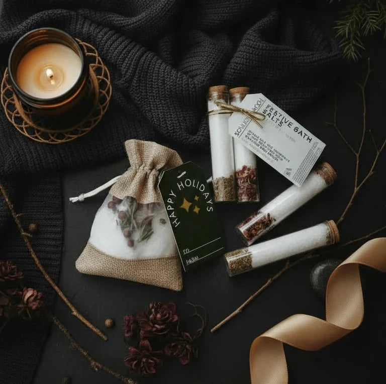 Festive Bath Soaks -Stocking Stuffers & Christmas Ornaments