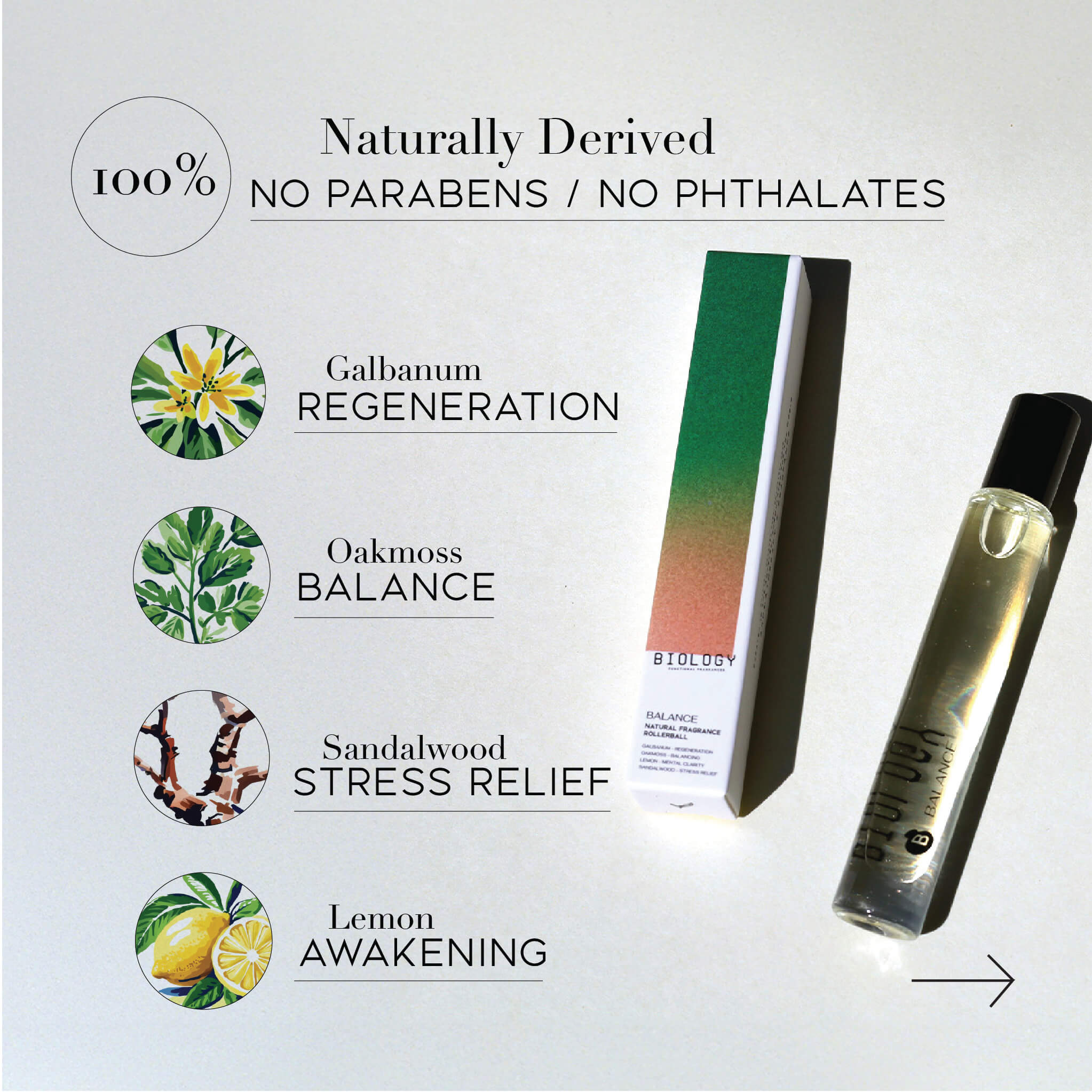 Balance Natural Fragrance Oil Rollerball 10ml