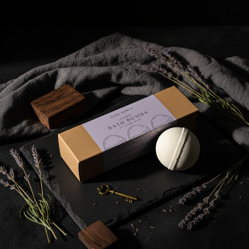 Natural Bath Bomb Set - Lavender (Set of 3)