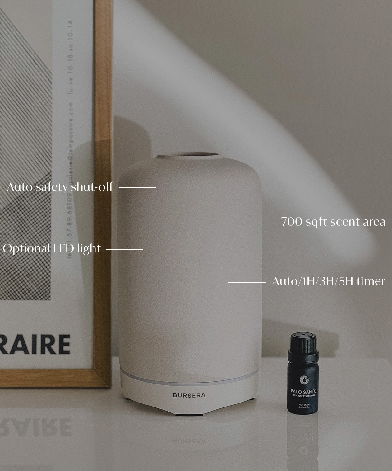 Essential Oil Diffuser - White-2