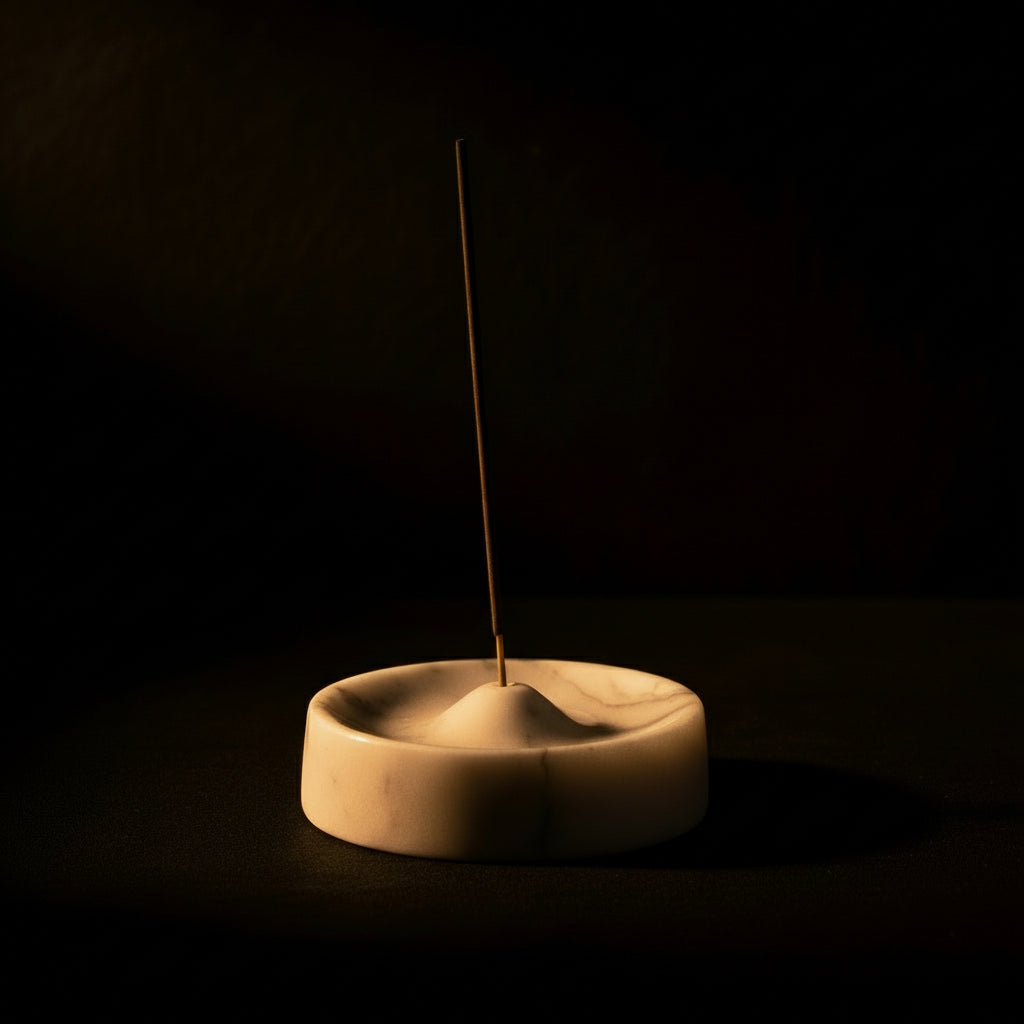 Incense Holder - White Marble