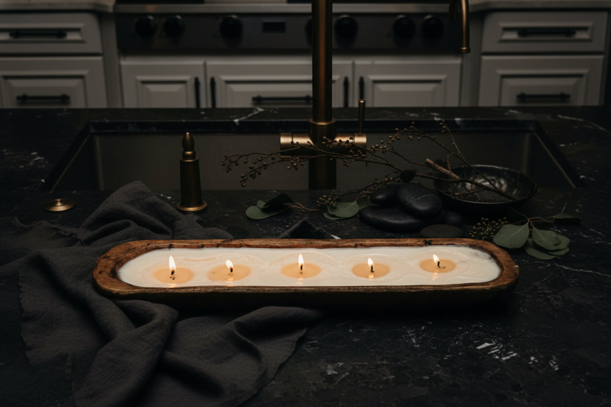 5-Wick Dough Bowl Soy Candle - Pomme Cider