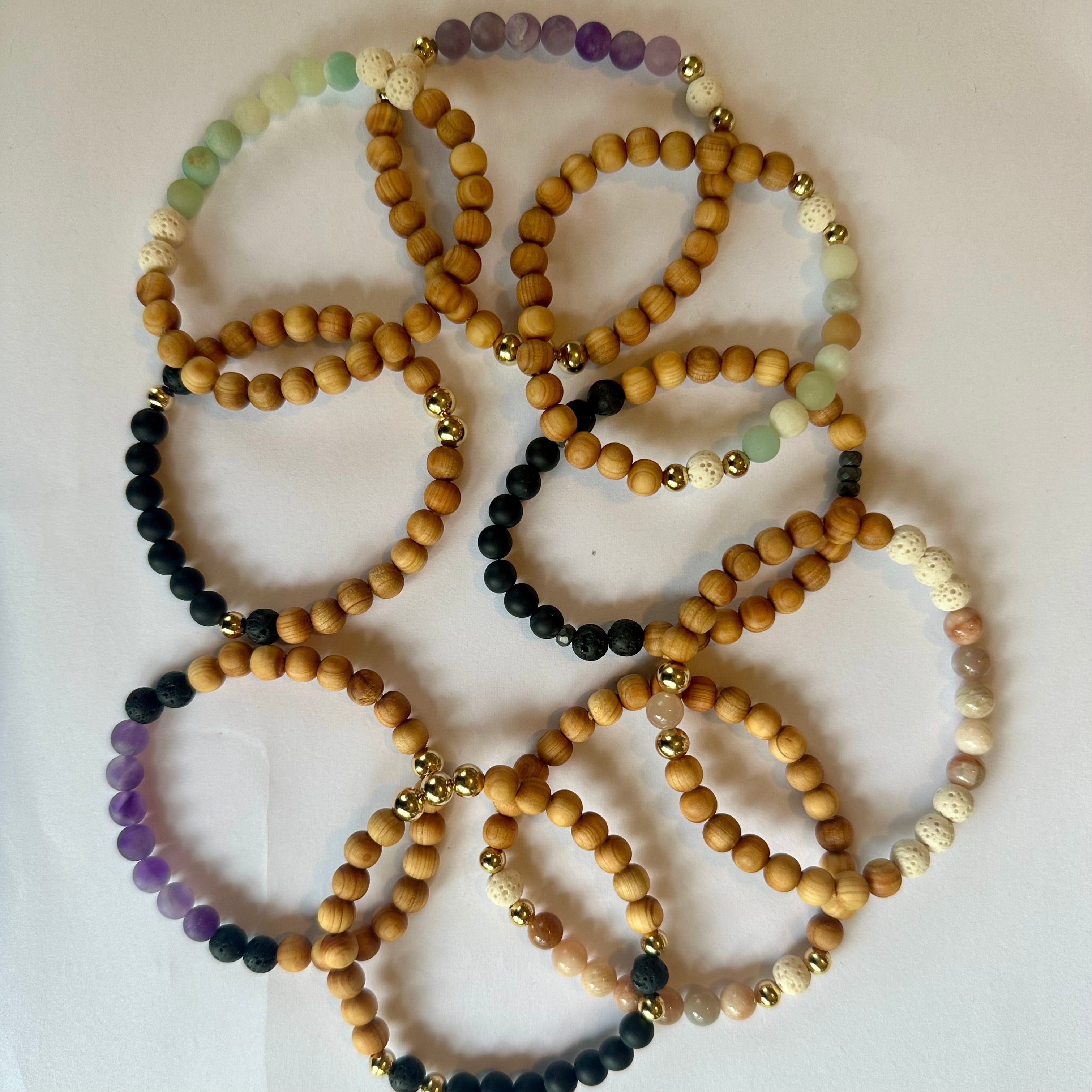 Gemstone Diffuser Bracelet (asst.)