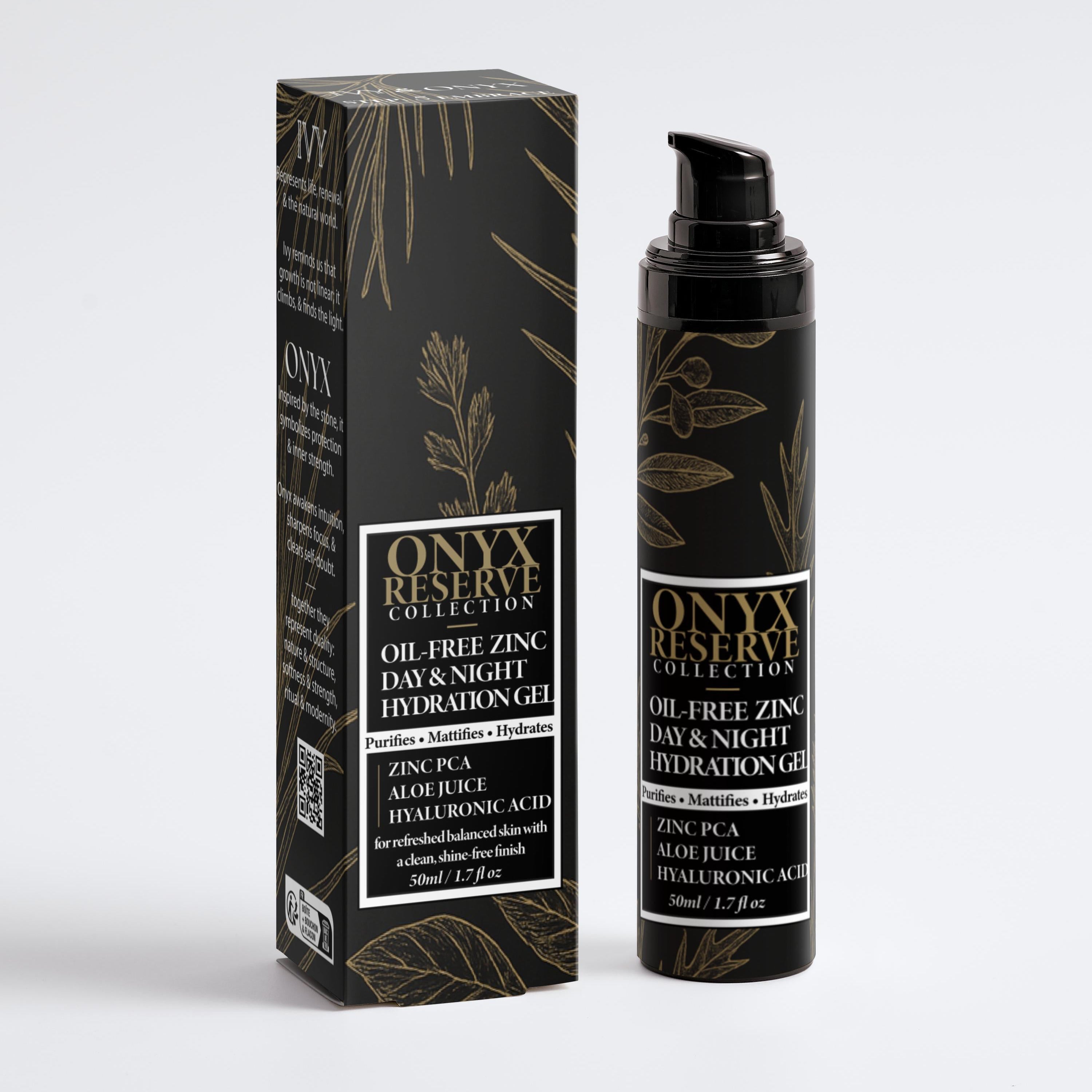 IVY & ONYX | Step 5: Oil-Free Zinc Day & Night Hydration Gel for Oily