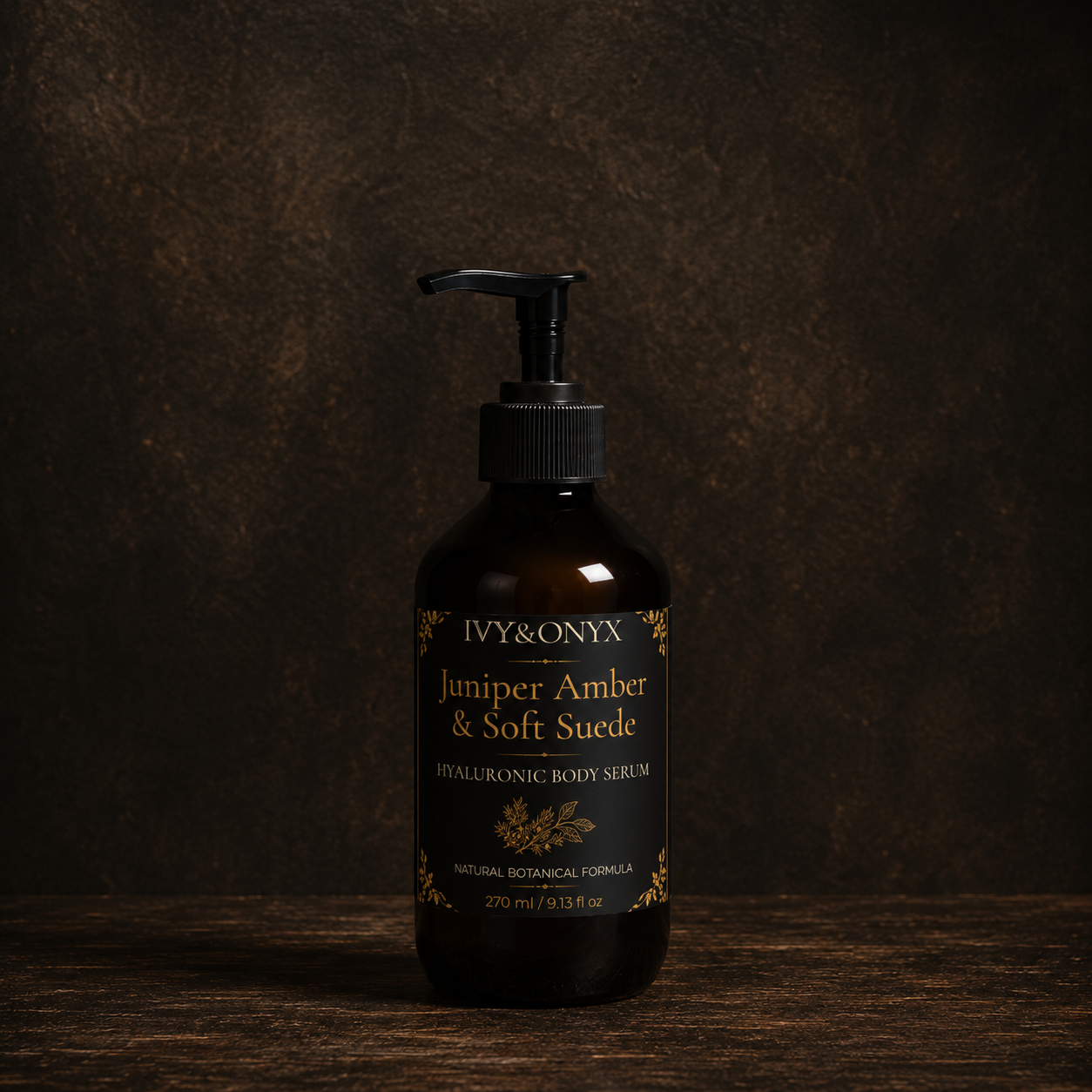 Juniper Amber & Soft Suede Hyaluronic Body Serum – 270 ml / 9.13 fl oz