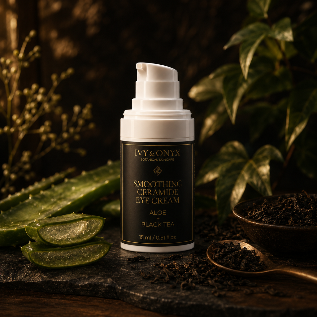 Smoothing Ceramide Eye Cream with Aloe + Black Tea