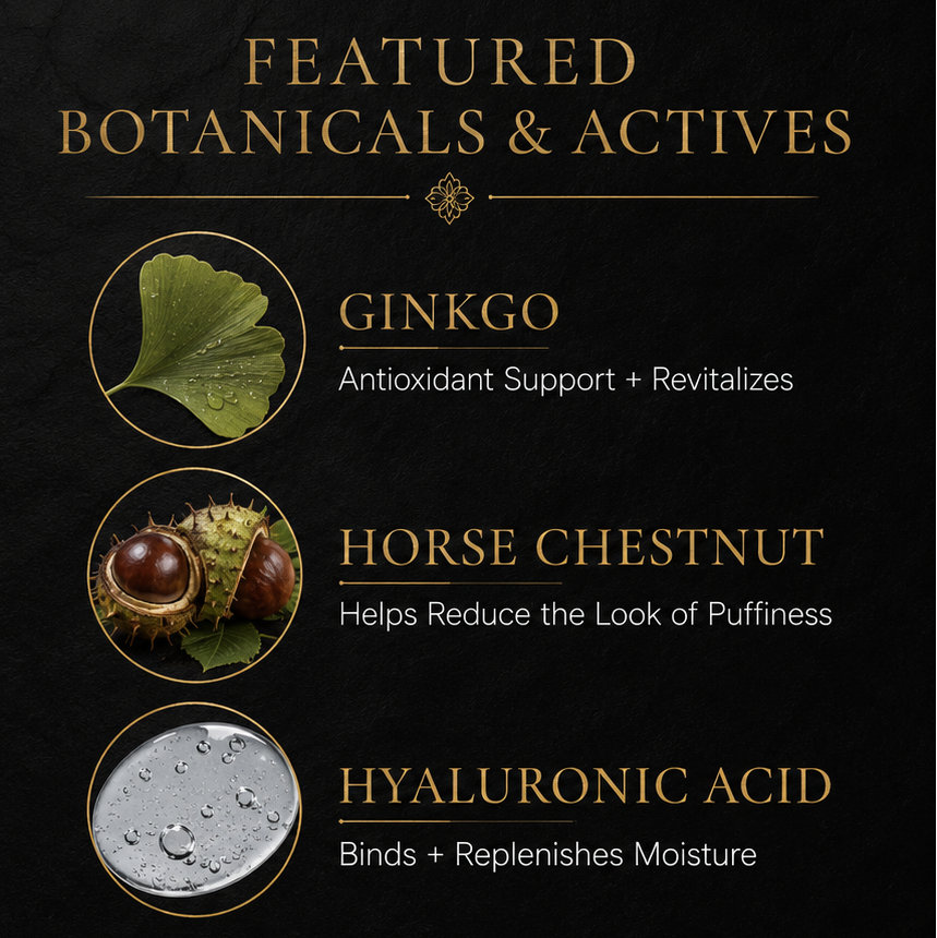 Brightening Dark Circle Eye Cream with Ginkgo + Horse Chestnut