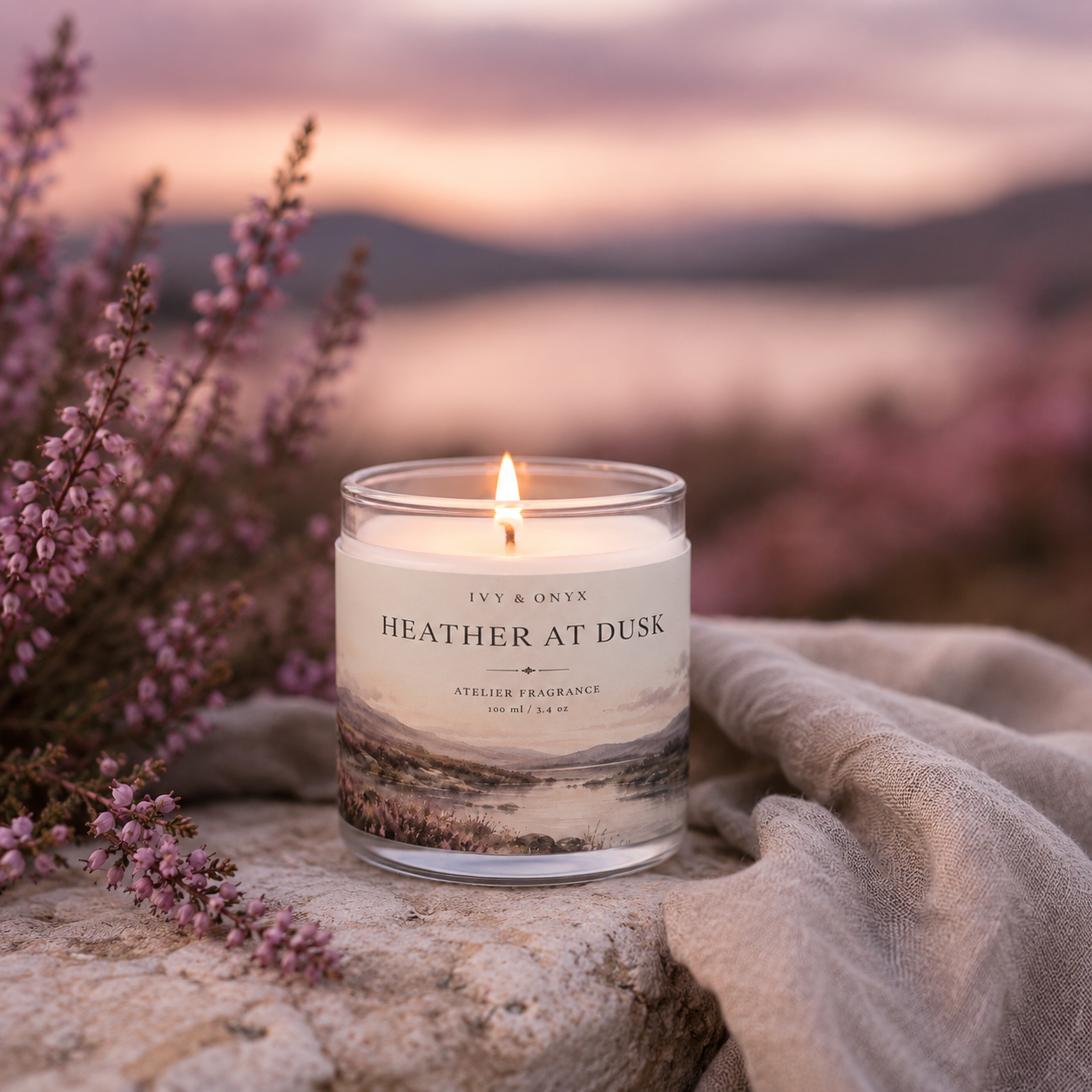 Heather at Dusk Candle, 100 ml / 3.4 oz