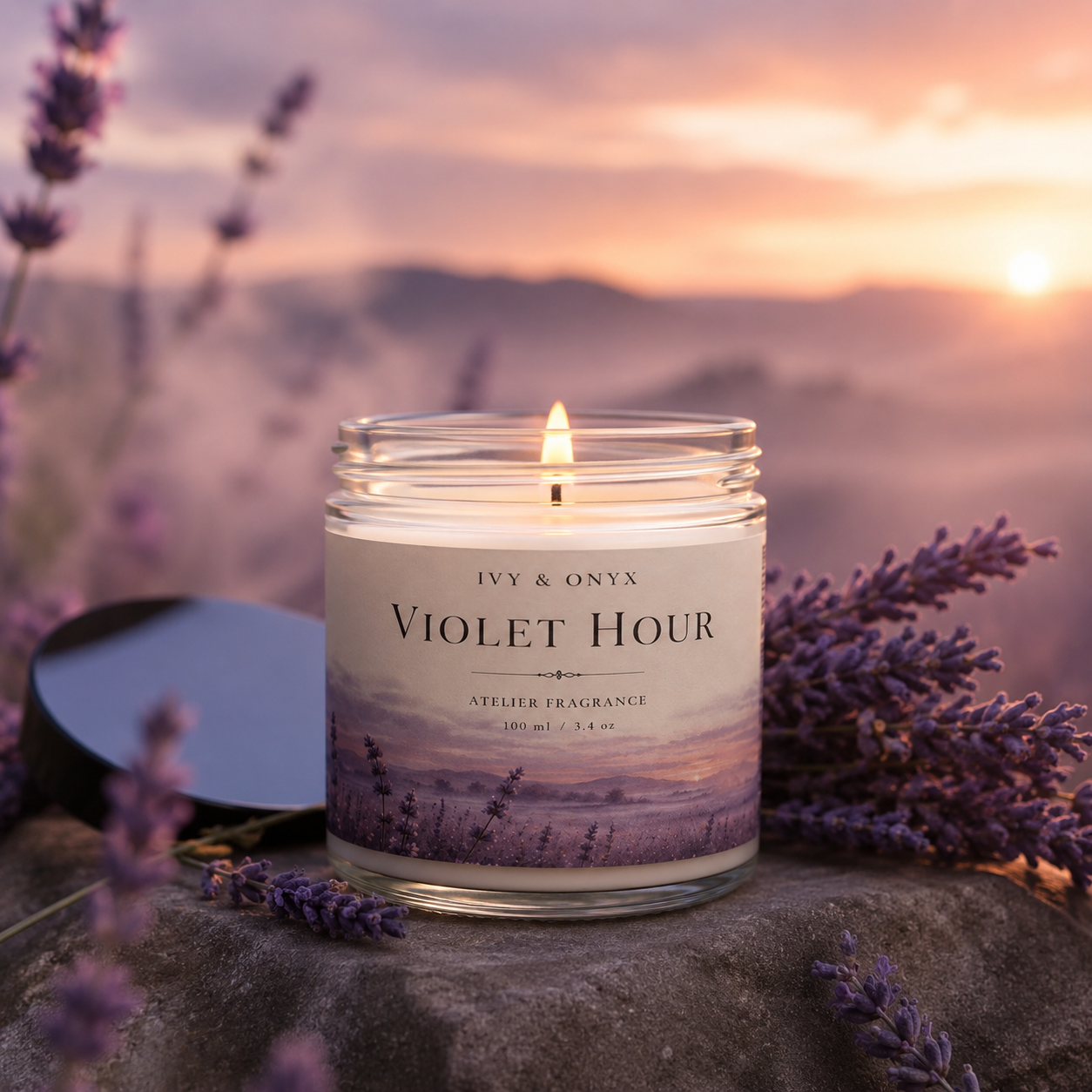 Violet Hour Candle, 100 ml / 3.4 oz