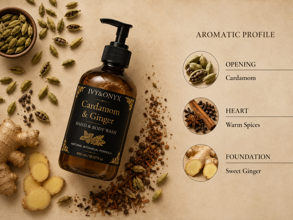 Cardamom & Ginger Hand & Body Wash • 490 ml / 16.57 fl oz