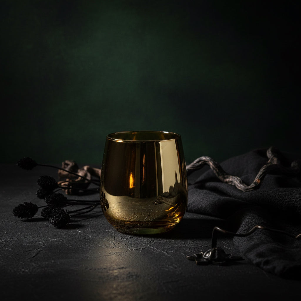 Holiday Nog Christmas Gold Candle Home Decor-0