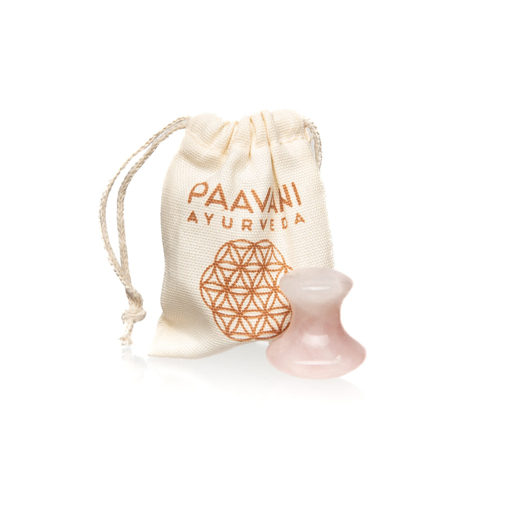 Rose Quartz Facial Tool | Ayurvedic Massage Stone-1