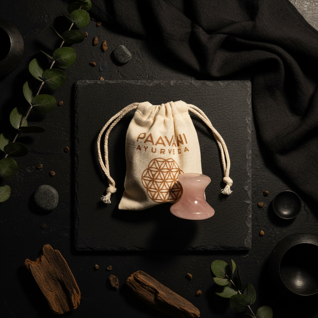 Rose Quartz Facial Tool | Ayurvedic Massage Stone