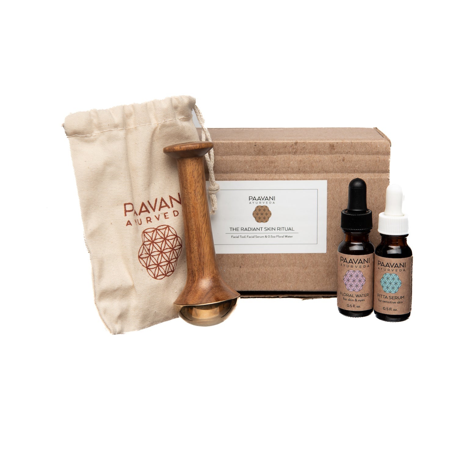 Radiant Skin Ritual | Ayurvedic Kansa Wand Facial Massage Kit-1