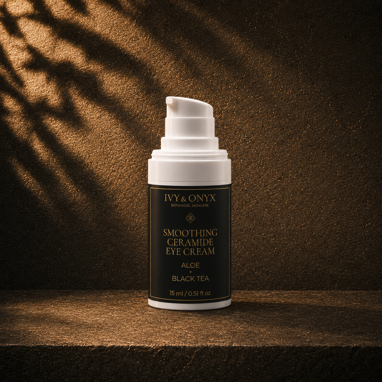Crema Suavizante de Ceramidas para Ojos con Aloe y Té Negro