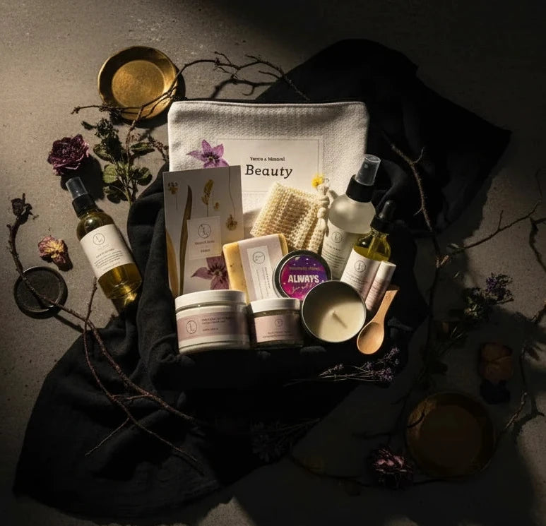 Spa Gift Box, Natural Lavender Bath & Body Relaxing Set