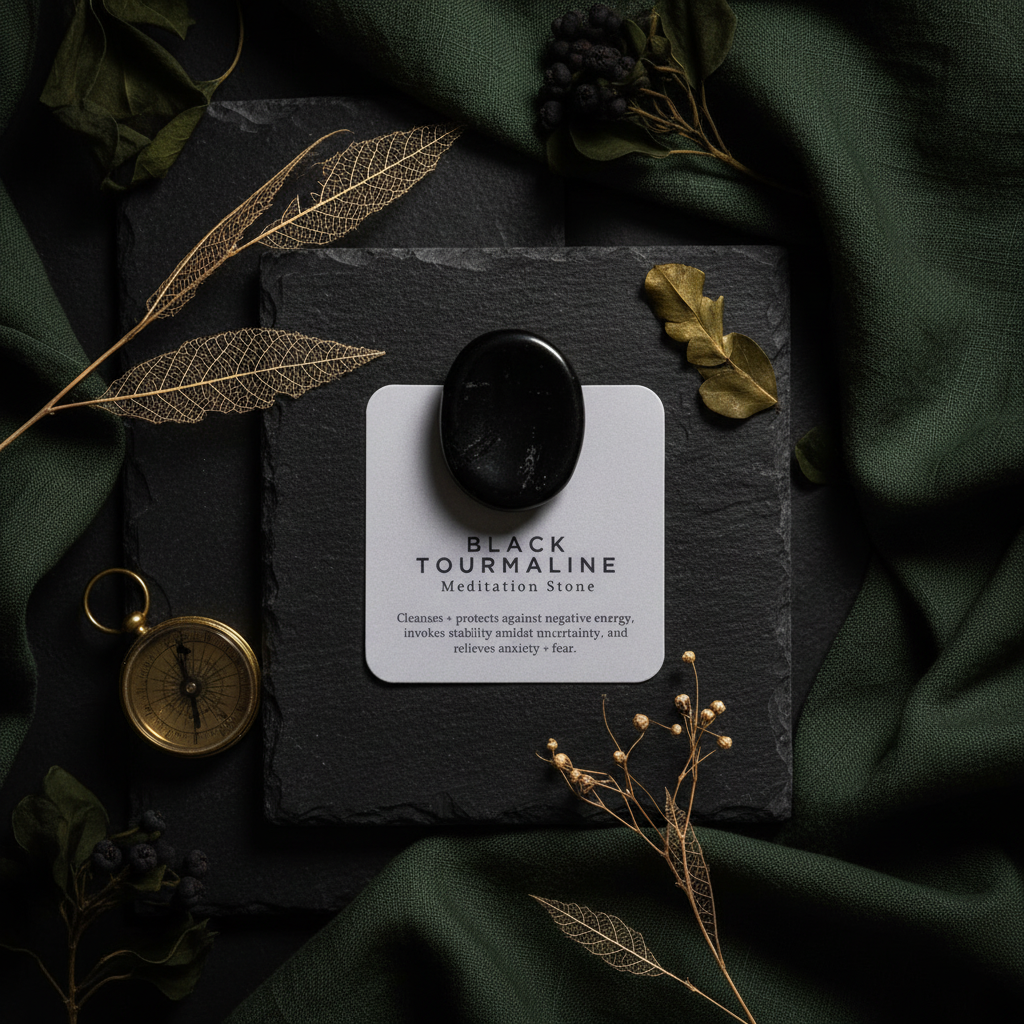 Black Tourmaline - Meditation Stone