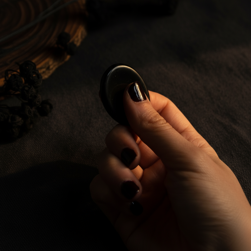 Black Tourmaline - Meditation Stone