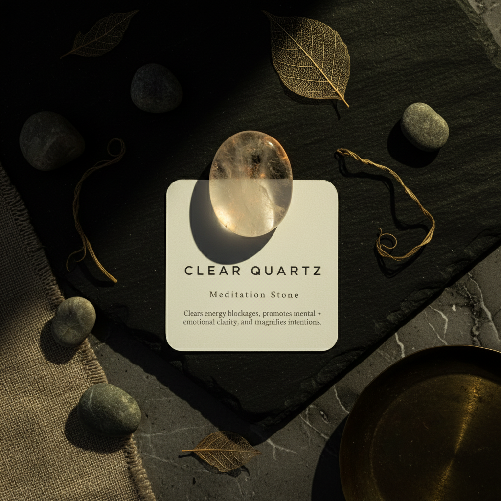 Clear Quartz - Meditation Stone