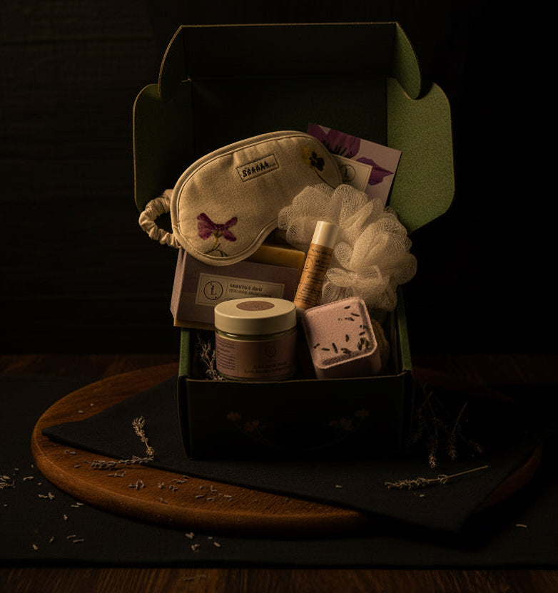 Bath and Body Set- Natural Skincare Gift Box| V For Vibes