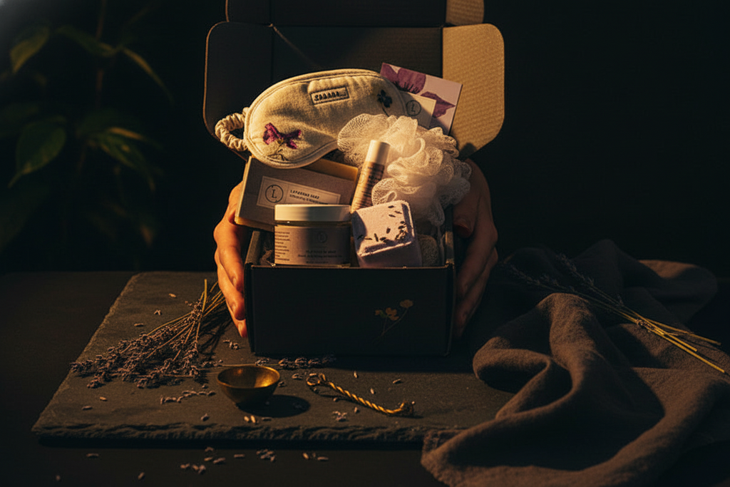 Lavender Bath and Body Set, Natural Skincare Appreciation Gift Box