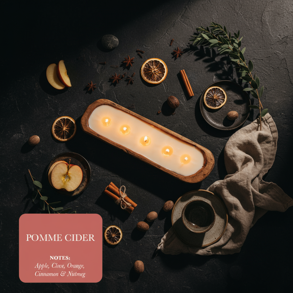 5-Wick Dough Bowl Soy Candle - Pomme Cider