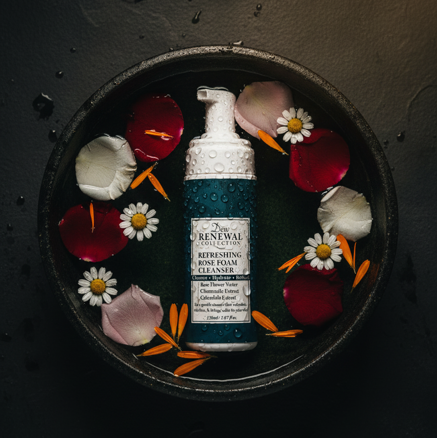 Step 1: Refreshing Rose Foam Cleanser