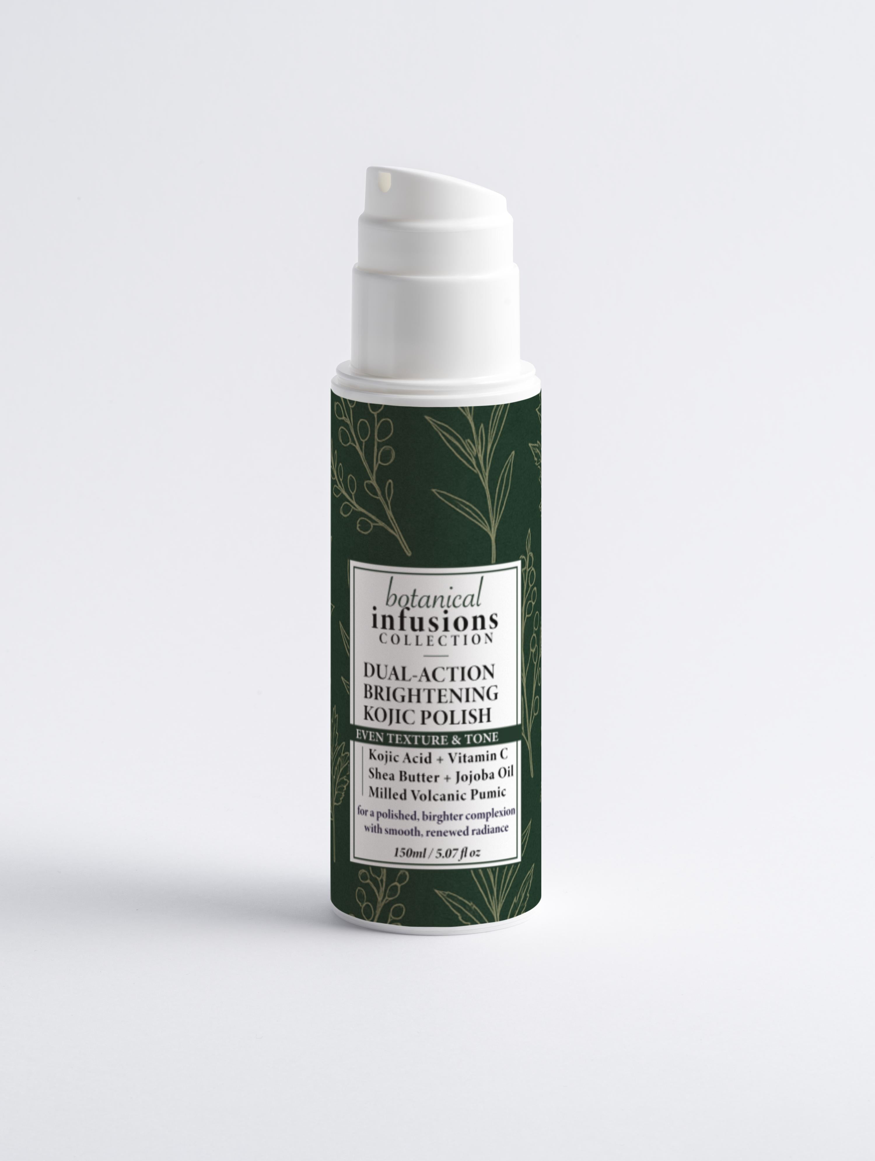 Step 1: Dual-Action Brightening Kojic Acid Face & Body Polish