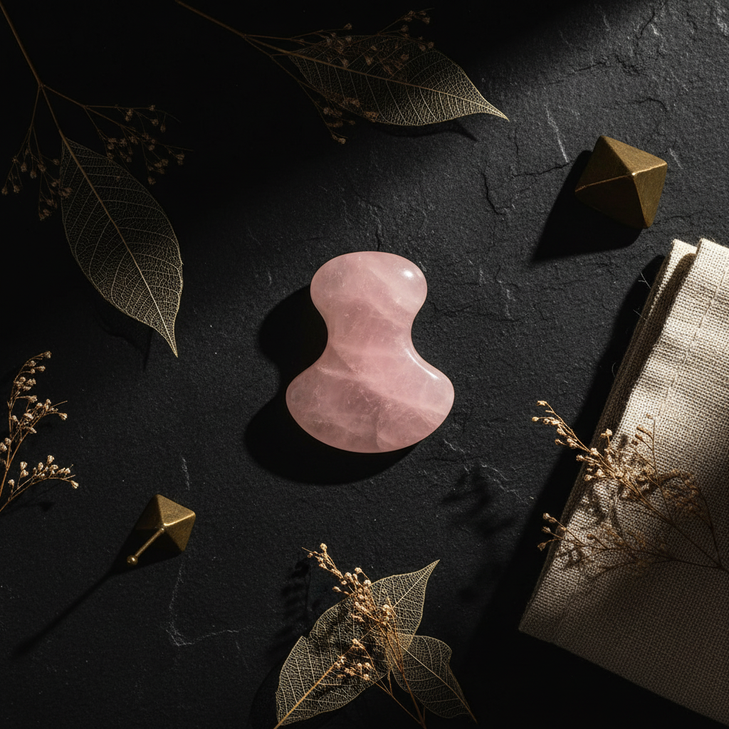 Rose Quartz Facial Tool | Ayurvedic Massage Stone