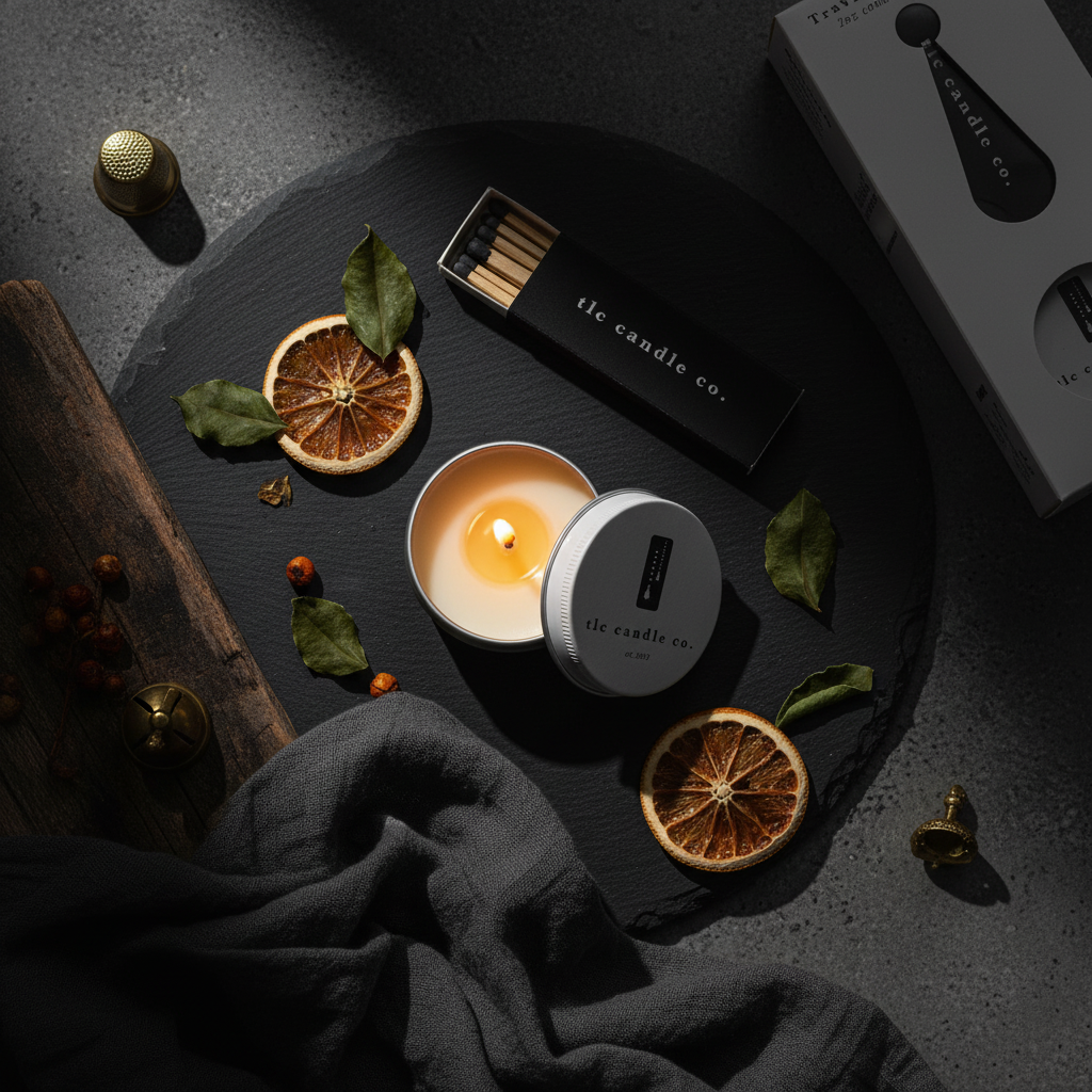 Travel Candle with Matches - Farmhouse