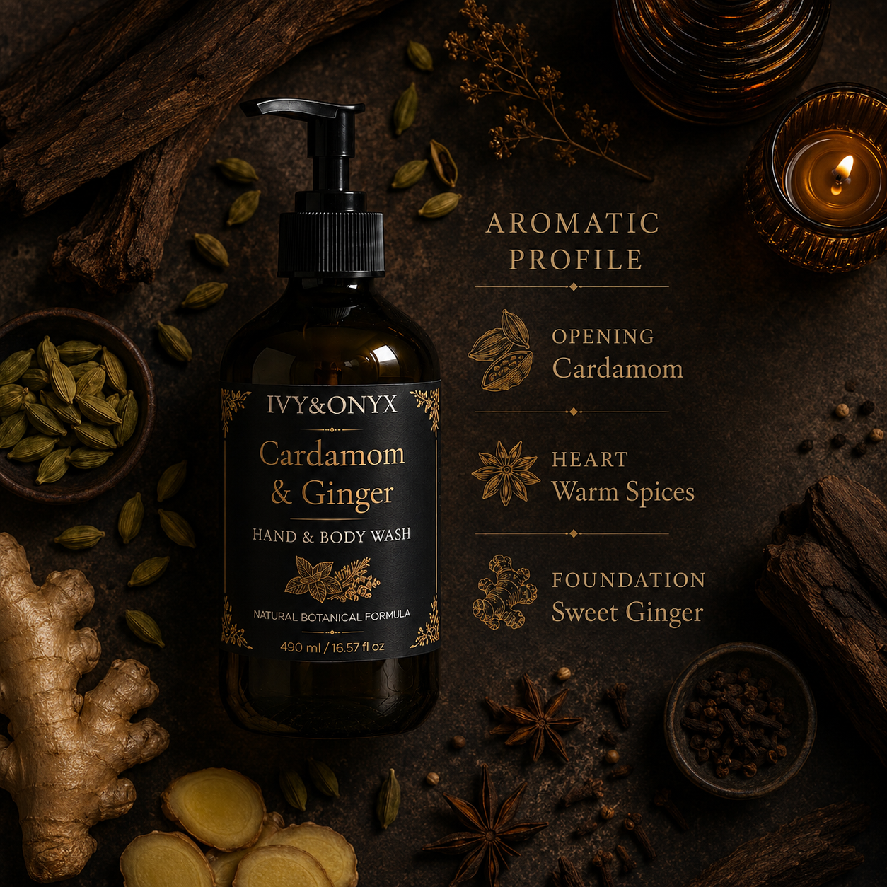 Cardamom & Ginger Hand & Body Wash