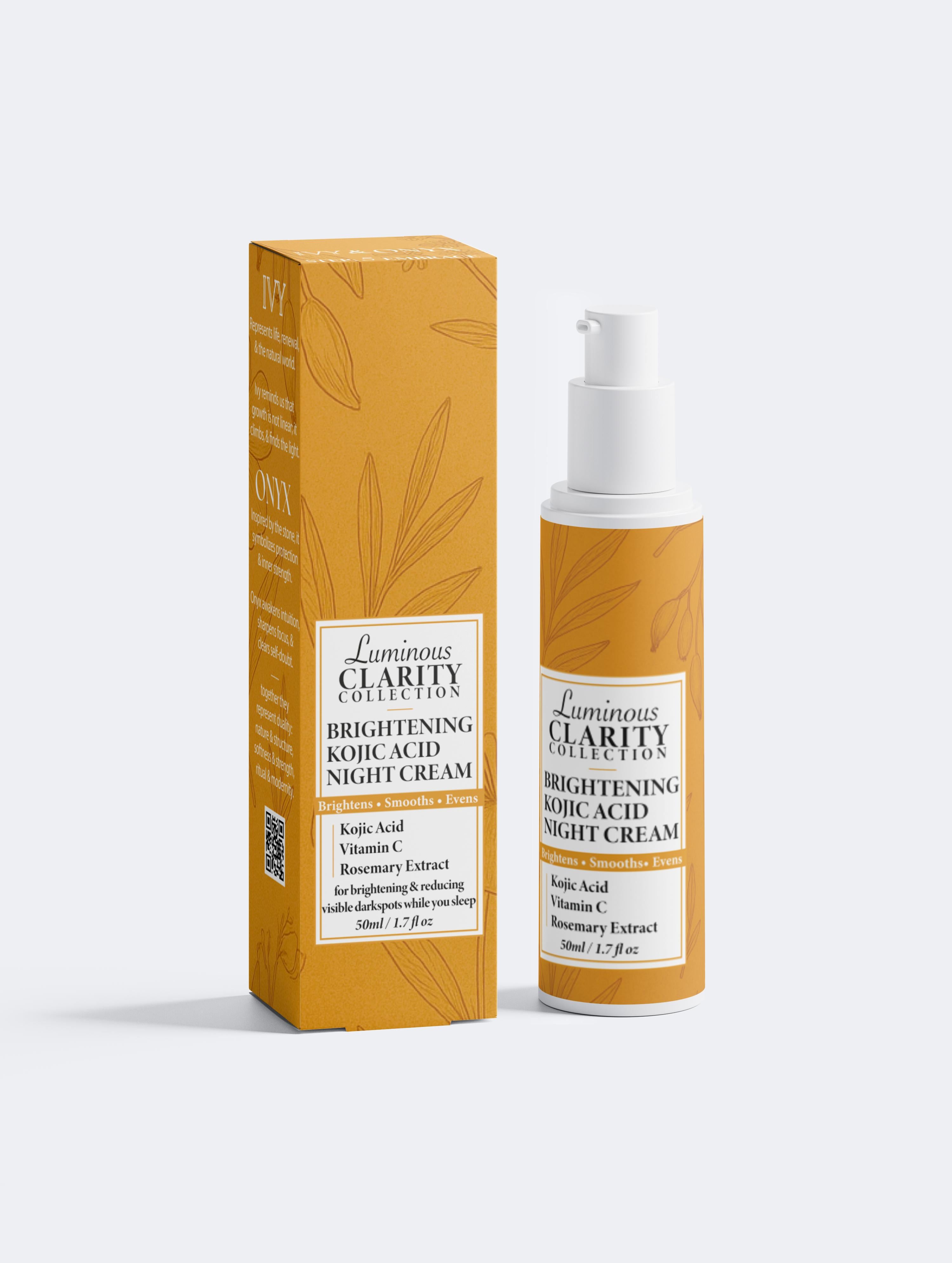 IVY & ONYX | Step 5(PM): Overnight Brightening Kojic Acid Fade Cream