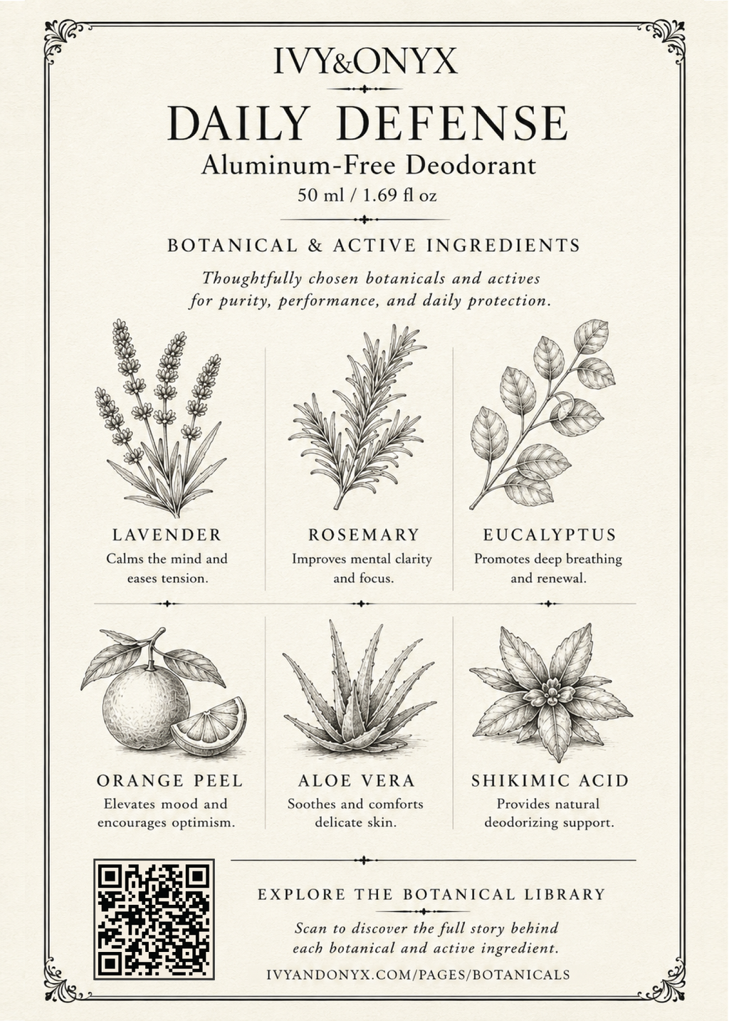 Daily Defense Aluminum-Free Deodorant • 50 ml / 1.69 fl oz