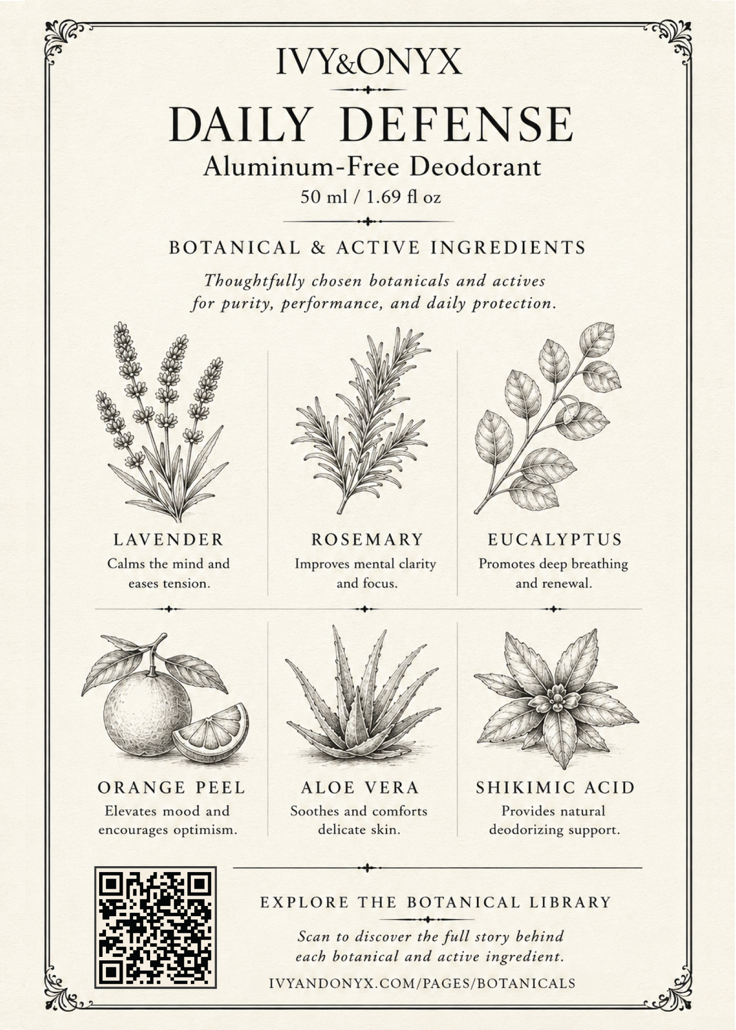 Daily Defense Aluminum-Free Deodorant • 50 ml / 1.69 fl oz