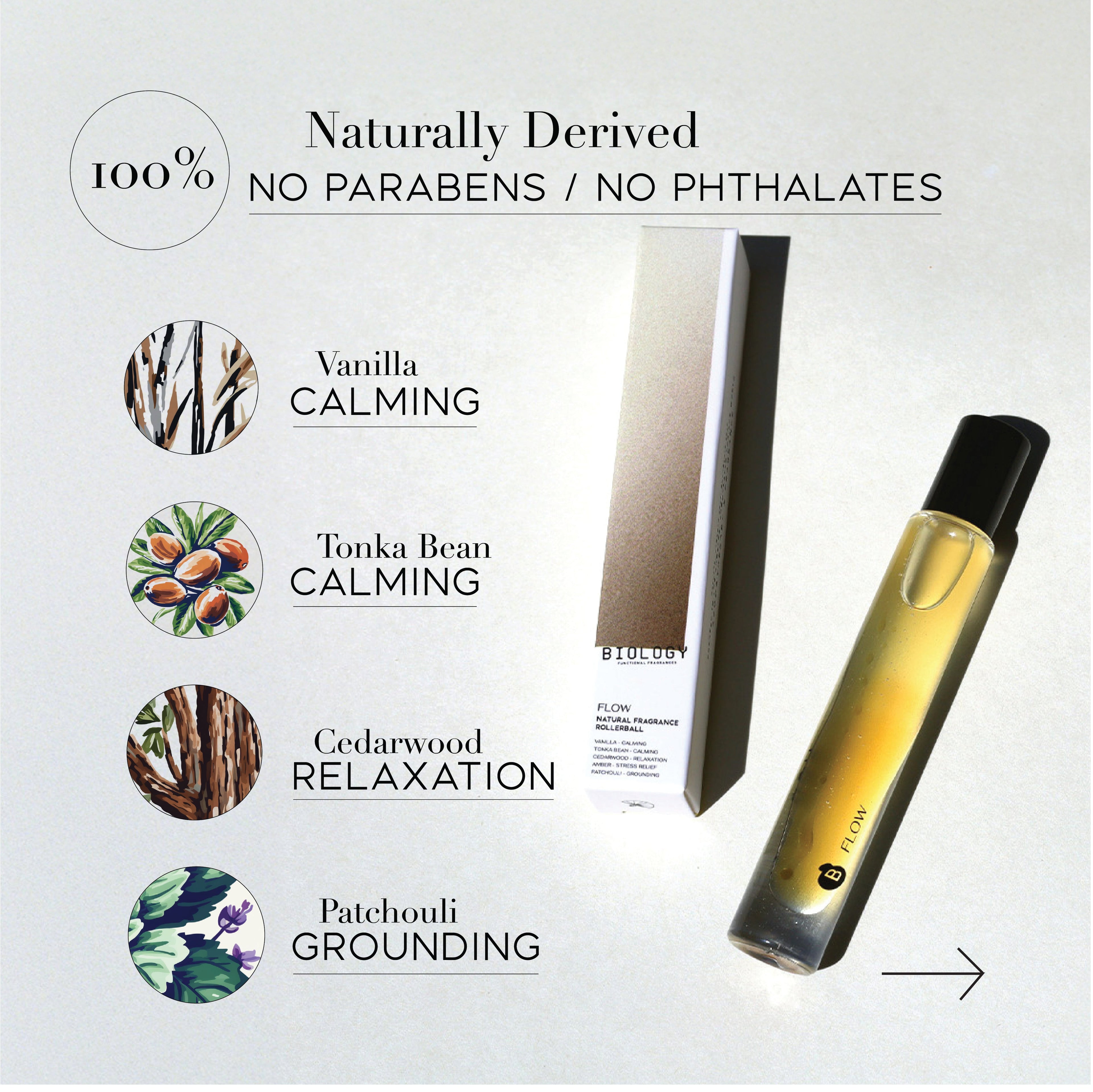 Flow Natural Fragrance Oil Rollerball 10ml