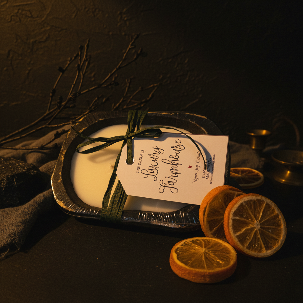 Fresh Squeezed lemons Mini Dough Bowl Candle In Black