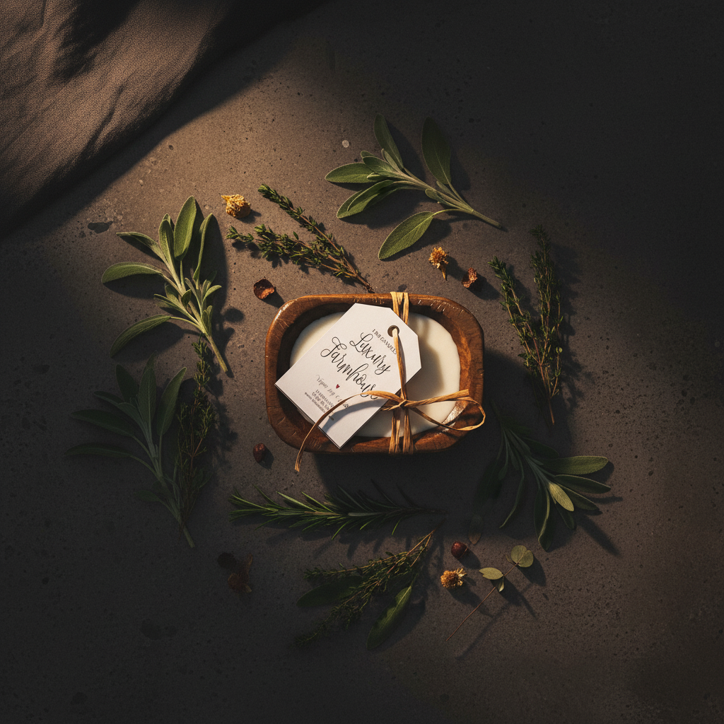 Herb Garden Dough Bowl Candle Mini